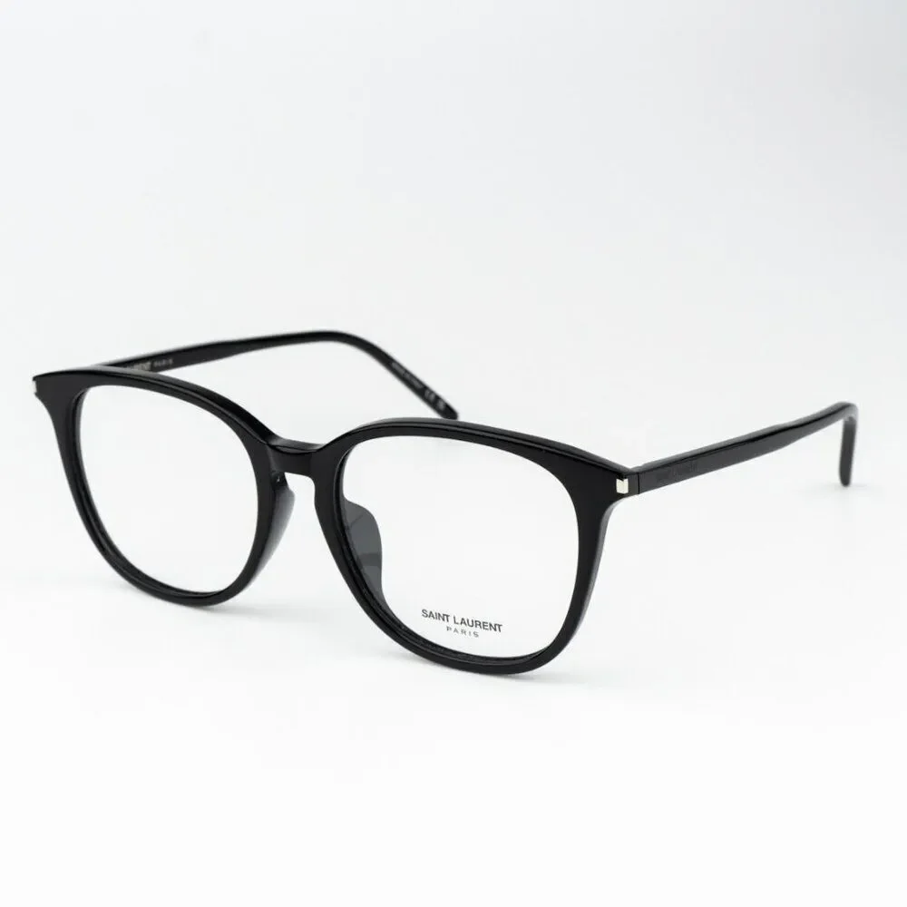 NEW Saint Laurent SL724/F 001 Black Oval Women Eyeglasses